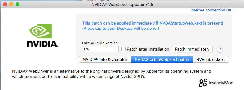 mac os 10.14 nvidia web driver
